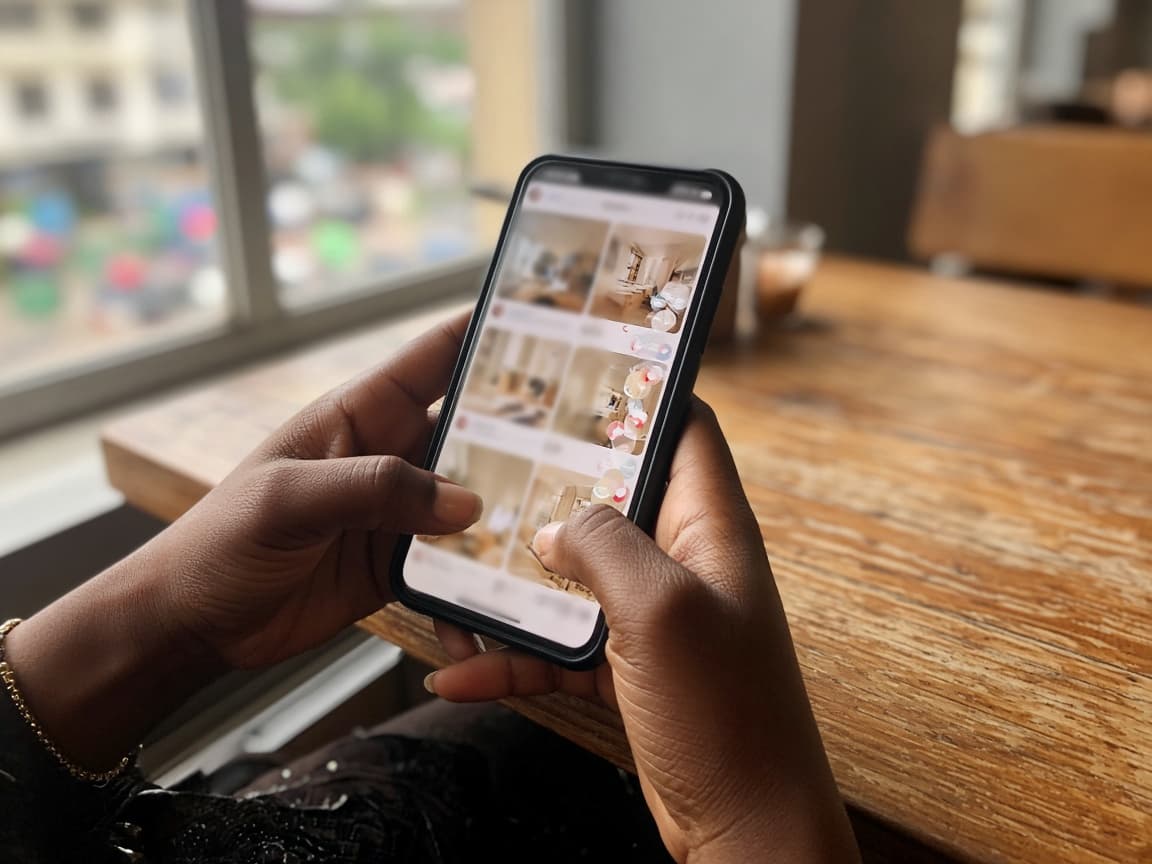 Checking property updates on a phone