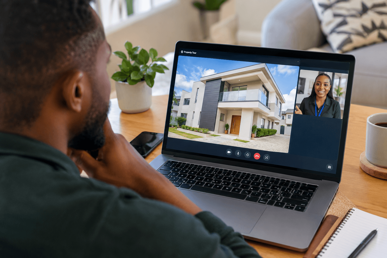 Remote property viewing allows buyers abroad to see the location and surrounding environment before making a decision.
